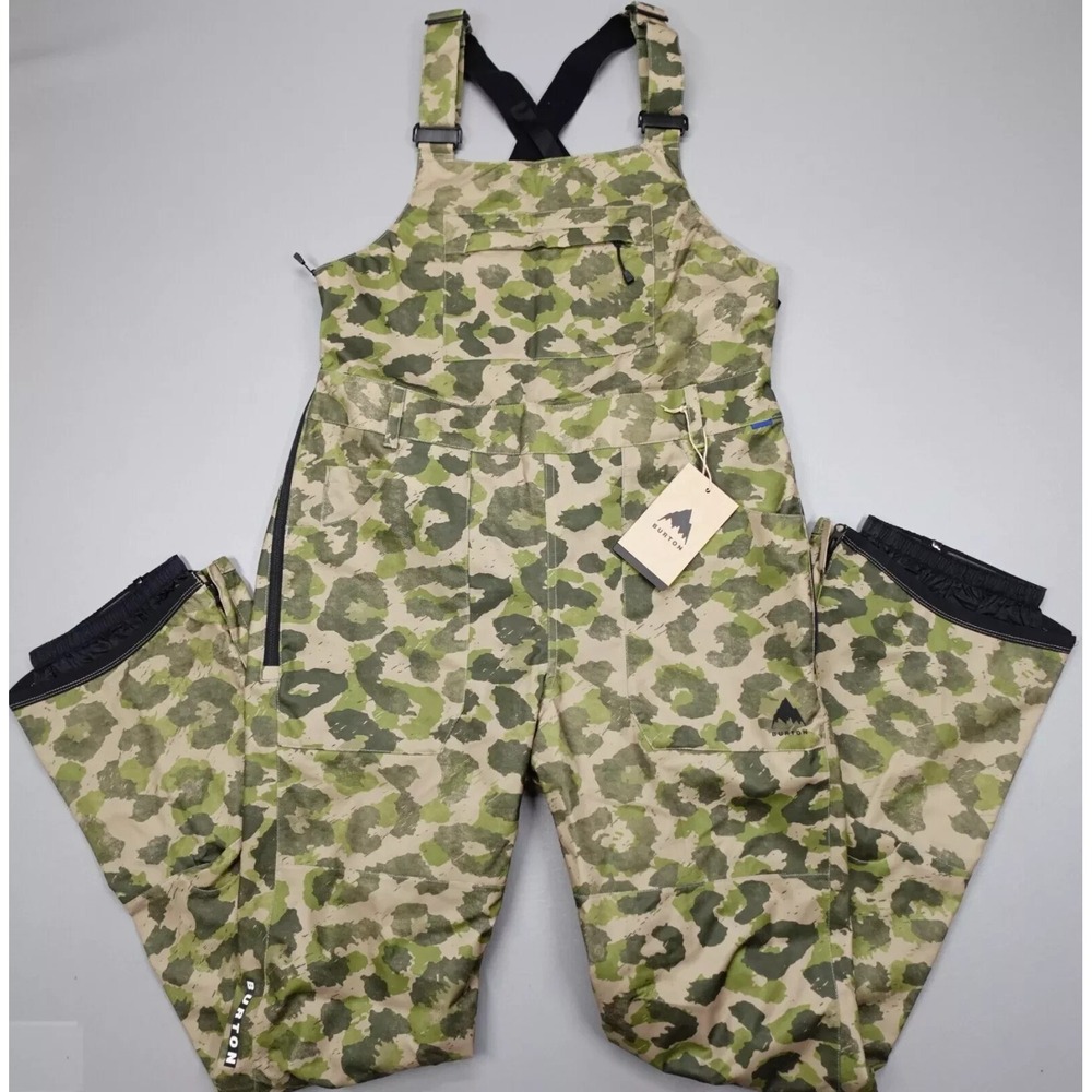 Burton Green Camo Snow Bib